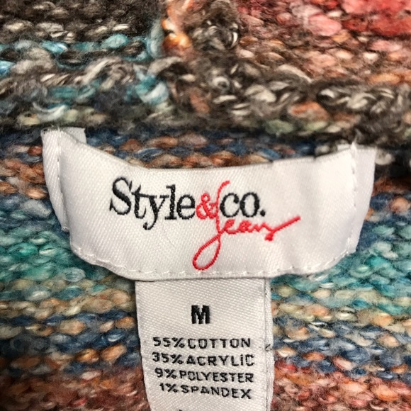 Style & Co Cardigan Sweater with Hoodie✨Size: L - Picture 6 of 6